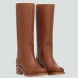 Damen Knöchelhohe Stiefel mit runder Zehenpartie und Blockabsatz