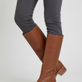 Damen Knöchelhohe Stiefel mit runder Zehenpartie und Blockabsatz