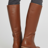 Damen Knöchelhohe Stiefel mit runder Zehenpartie und Blockabsatz