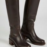 Damen Knöchelhohe Stiefel mit runder Zehenpartie und Blockabsatz