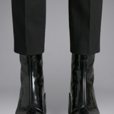 Damen Leder Stiefeletten mit Blockabsatz für den Herbst