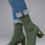 Damen Leder Stiefeletten mit Slip-On Design für den Herbst