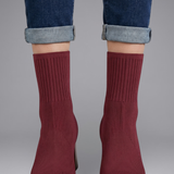 Damen Leder Stiefeletten mit Slip-On Design für den Herbst