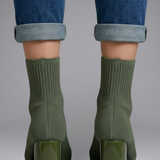Damen Leder Stiefeletten mit Slip-On Design für den Herbst