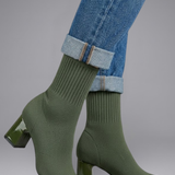 Damen Leder Stiefeletten mit Slip-On Design für den Herbst