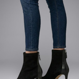 Damen Leder Stiefeletten mit Reißverschluss für den Herbst
