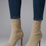 Damen Leder Stiefeletten mit Reißverschluss für den Herbst