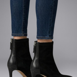 Damen Leder Stiefeletten mit Reißverschluss für den Herbst
