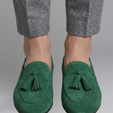 Damen Leder Flache Slipper mit Slip-On Design für den Alltag
