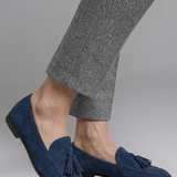 Damen Leder Flache Slipper mit Slip-On Design für den Alltag