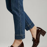 Damen Leder Loafer Pumps mit Quasten-Detail und Blockabsatz