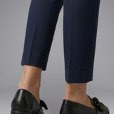 Damen Leder Slipper mit Schleifendetail und zum Hineinschlüpfen