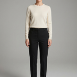 Damen Leder Slipper mit Schnallenverschluss und quadratischer Zehenform