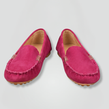 Damen Leder Slipper mit flacher Sohle für den Alltag