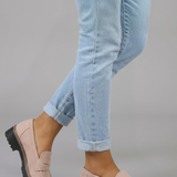 Damen Slipper mit Obermaterial aus Wildleder für den Alltag
