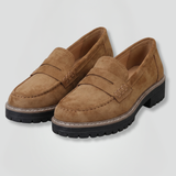 Damen Slipper mit Obermaterial aus Wildleder für den Alltag