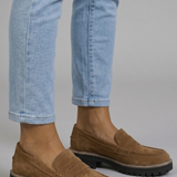Damen Slipper mit Obermaterial aus Wildleder für den Alltag
