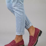 Damen Slipper mit Obermaterial aus Wildleder für den Alltag