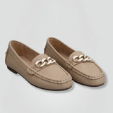 Damen Leder Slipper mit Leder-Obermaterial für den Alltag