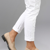 Damen Leder Slipper mit Profilsohle für den täglichen Gebrauch