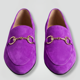 Damen Leder Slipper mit Metall-Detail für den ganzjährigen Gebrauch