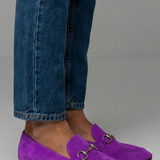 Damen Leder Slipper mit Metall-Detail für den ganzjährigen Gebrauch