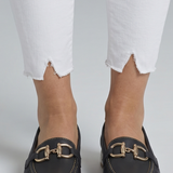 Damen Leder Slipper mit Metall-Detail für den Alltag