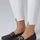 Damen Leder Slipper mit Metall-Detail für den Alltag