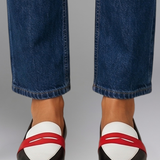 Damen Leder Slipper mit spitzem Zehenbereich für den Alltag