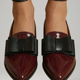 Damen Leder Slipper mit Slip-On Design und flexibler Sohle
