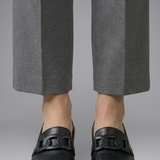 Damen Leder Slipper mit Slip-On Design für ganzjährige Trageweise