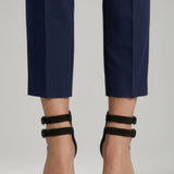 Damen Leder Sandalen mit Knöchelriemen und Stiletto-Absatz