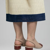 Damen Leder Sandalen mit Blockabsatz und Schnalle
