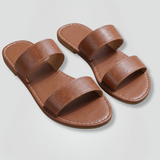 Damen Leder Sandalen mit offener Zehe und EVA-Sohle