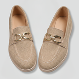 Damen Slipper mit flacher Gummisohle für den Alltag