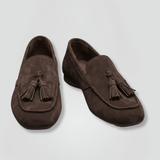 Damen Slipper mit flachem Quasten für den Alltag