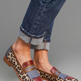 Damen Slipper mit Lederobermaterial für den Alltag