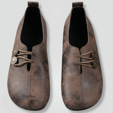 Damen Slipper mit Slip-On Lederdesign für den Alltag