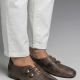 Damen Slipper mit Slip-On Lederdesign für den Alltag