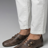 Damen Slipper mit Slip-On Lederdesign für den Alltag