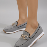 Damen Slipper mit strukturiertem Mesh für ganztägigen Komfort