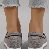 Damen Slipper mit strukturiertem Mesh für ganztägigen Komfort