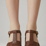 Damen Mary Jane Sandalen mit verstellbarem Riemen