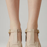 Damen Mary Jane Sandalen mit verstellbarem Riemen