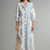 Maxikleid für Frauen mit floralem Muster und Taschen