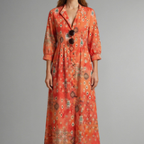 Maxikleid für Frauen mit floralem Muster und Taschen