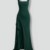 Maxikleid für Damen mit offenem Rücken und Slip-Design