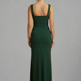 Maxikleid für Damen mit offenem Rücken und Slip-Design