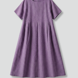 Maxikleid für Damen mit gefaltetem Taillendetail und Seitentaschen