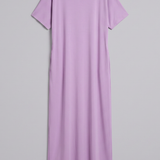Maxikleid für Damen mit Rundhalsausschnitt und fließendem Rock